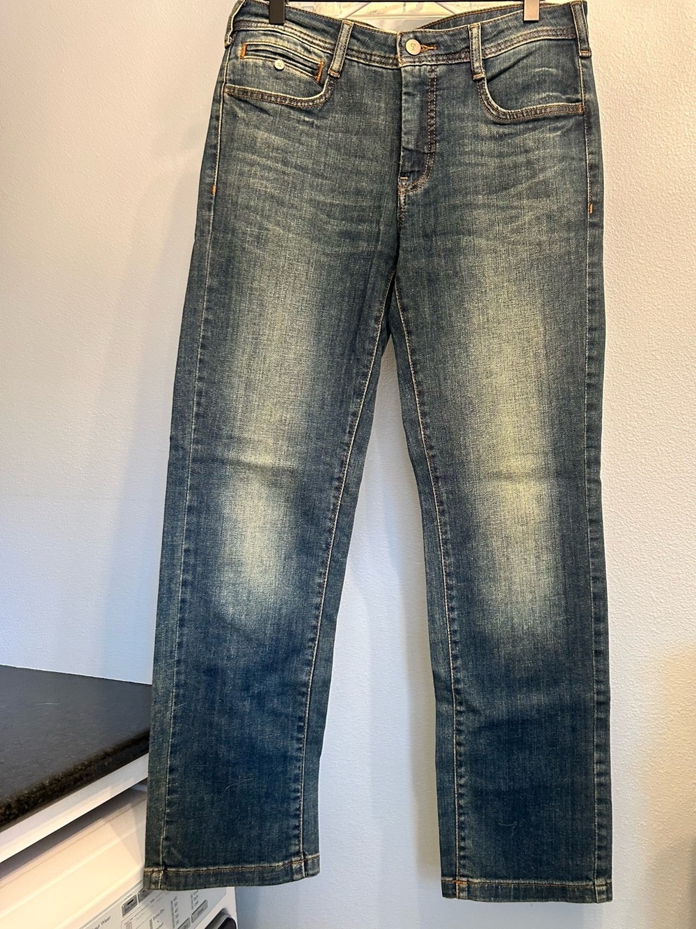 Pilcro Faded Blue Straight Jeans